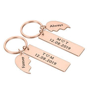 Personalized keychains for couples - Unique Executive Gifts