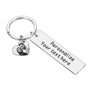 Custom Picture Keychains With Personalized Text