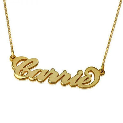 Custom 18k Gold Plated Name Necklace - Customized Gift For Her - Unique Executive Gifts