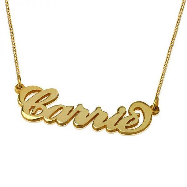 18k Gold Plated Custom Name Necklace - Unique Executive Gifts