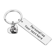 Personalized Photo Keychain With Text