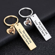 Personalized Photo Keychain With Text