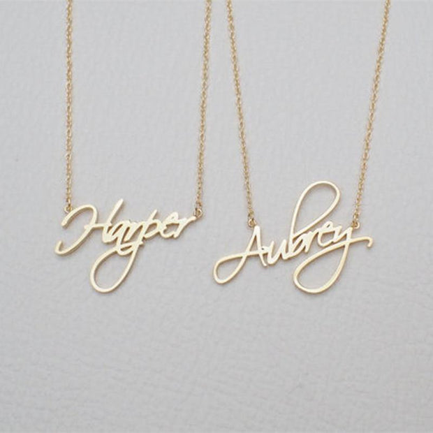 Signature Personalized Script Necklace - Unique Executive Gifts