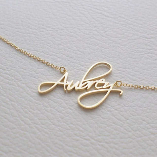 Signature Personalized Script Necklace - Unique Executive Gifts