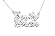 Custom Two Name Necklace Best Gift For Women - Unique Executive Gifts