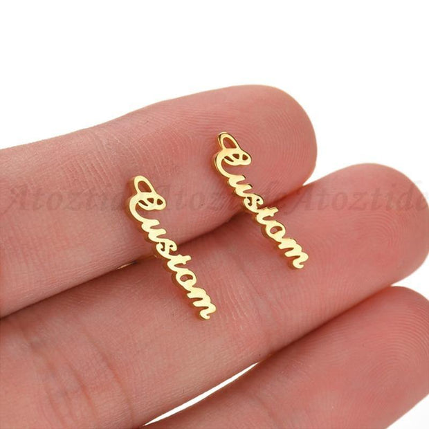 Personalized Name Earrings For Her - Unique Executive Gifts
