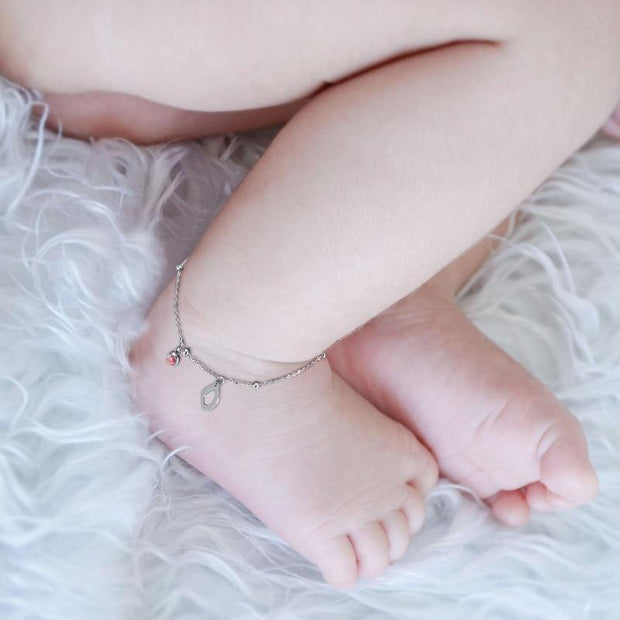 Personalized  Anklet Bracelet Initial Name Alphabet with Brishtone - Unique Executive Gifts