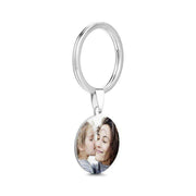 Round Personalized Photo Keychain Holder